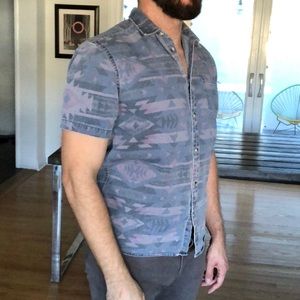 American Apparel aztec print men’s shirt